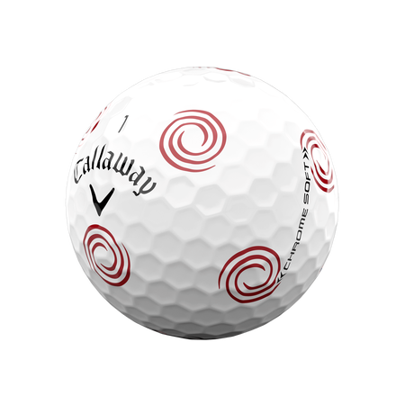 Limited Edition Chrome Soft Truvis Odyssey Swirl Golf Balls